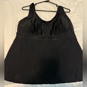 Shapermint-Empatua Slimming Tankini Bathing Suit Top 2XL Black NWT